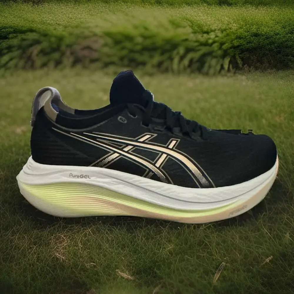 New Women's Size 8 Asics Gel-Nimbus 27 Black Breeze 1012B753-003